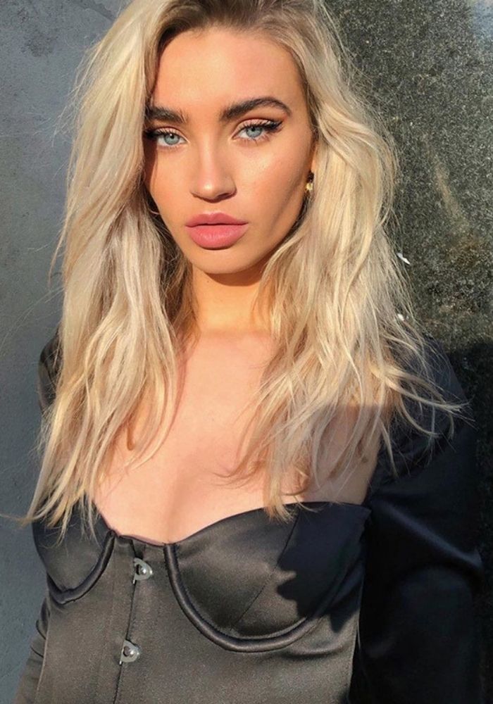 Black Corset Hook Eye Long Sleeve Satin Mini Dress