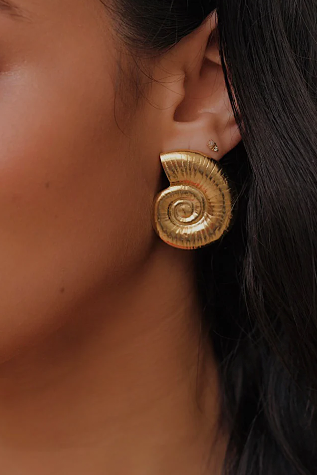 18K Gold Plated Shell Earrings