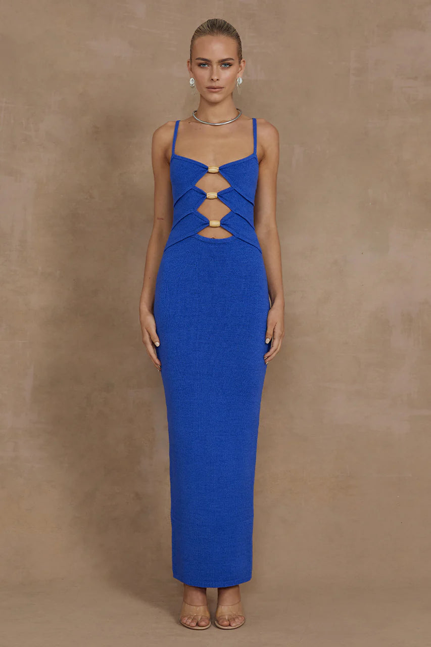 RUNAWAY THE LABEL - NORMANI MIDI DRESS - ROYAL