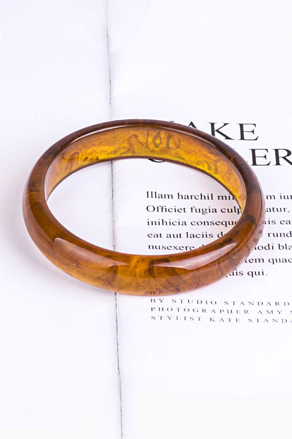 Brown Acrylic Bangle