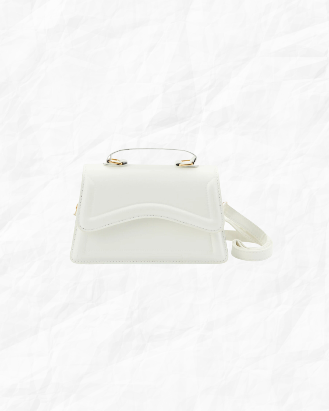 White Squared Handbag