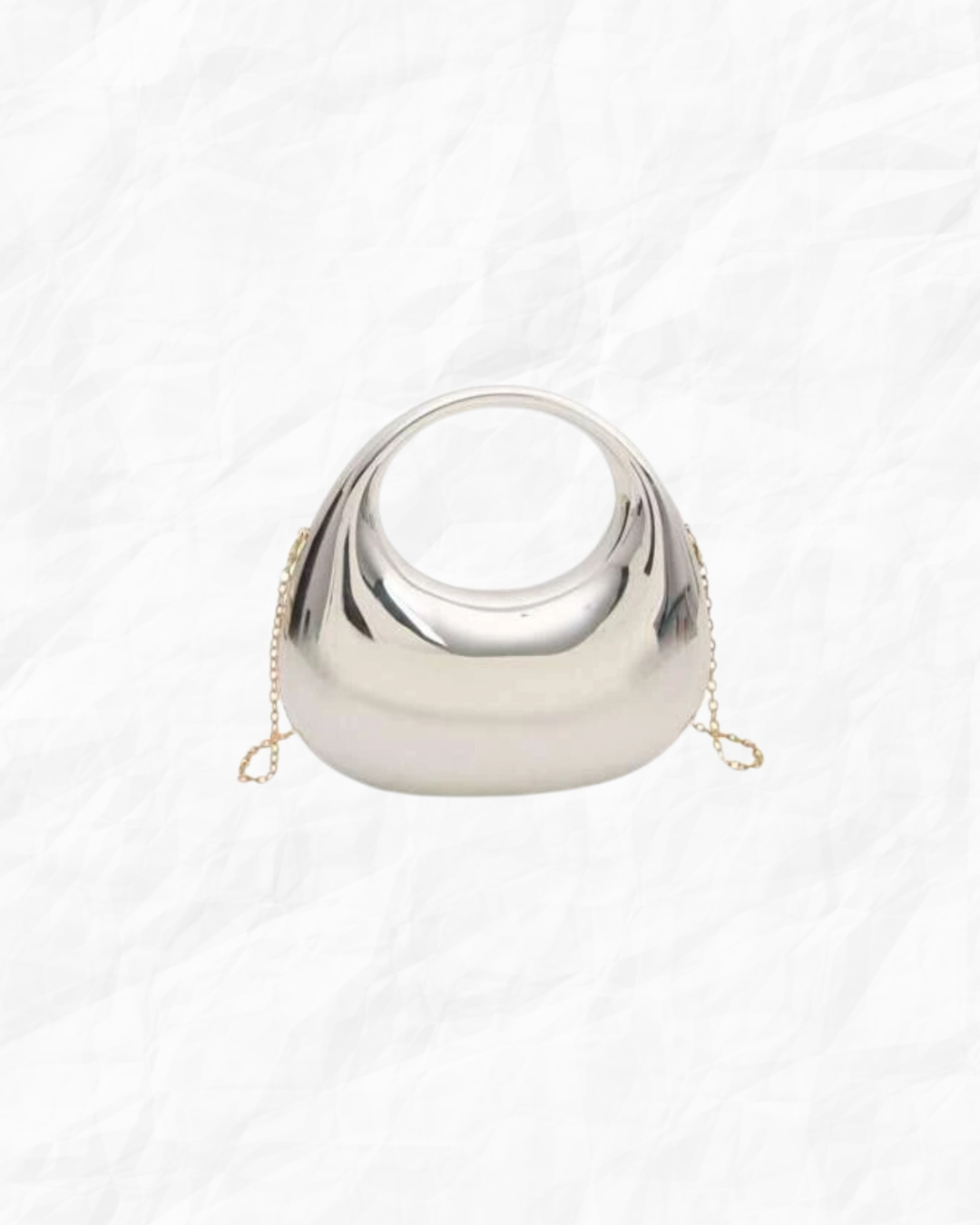 Silver Hard Shell Bag