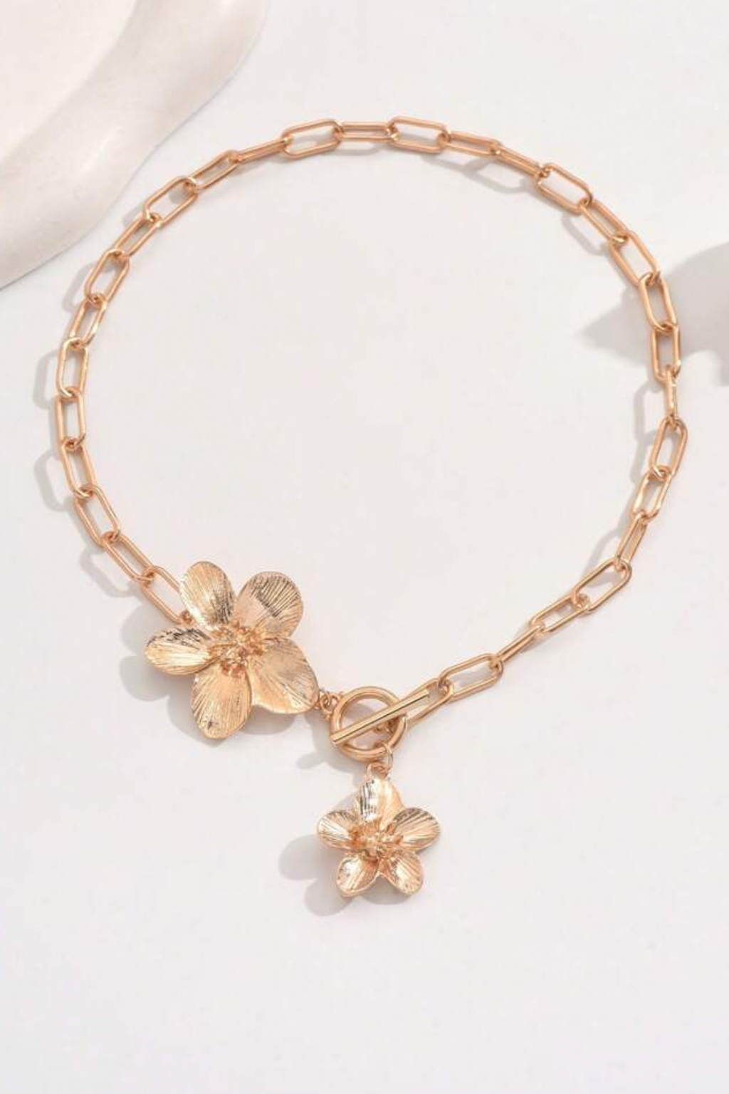 18K Gold Plated Flower Necklace