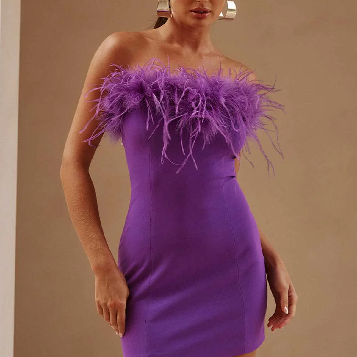 purple fur dress Fashion Bomb Daily | @claressashields appeared on @breakfastclubam wearing a purple fur vest by @fursbyfee layered over a graphic mini dress with coordinating