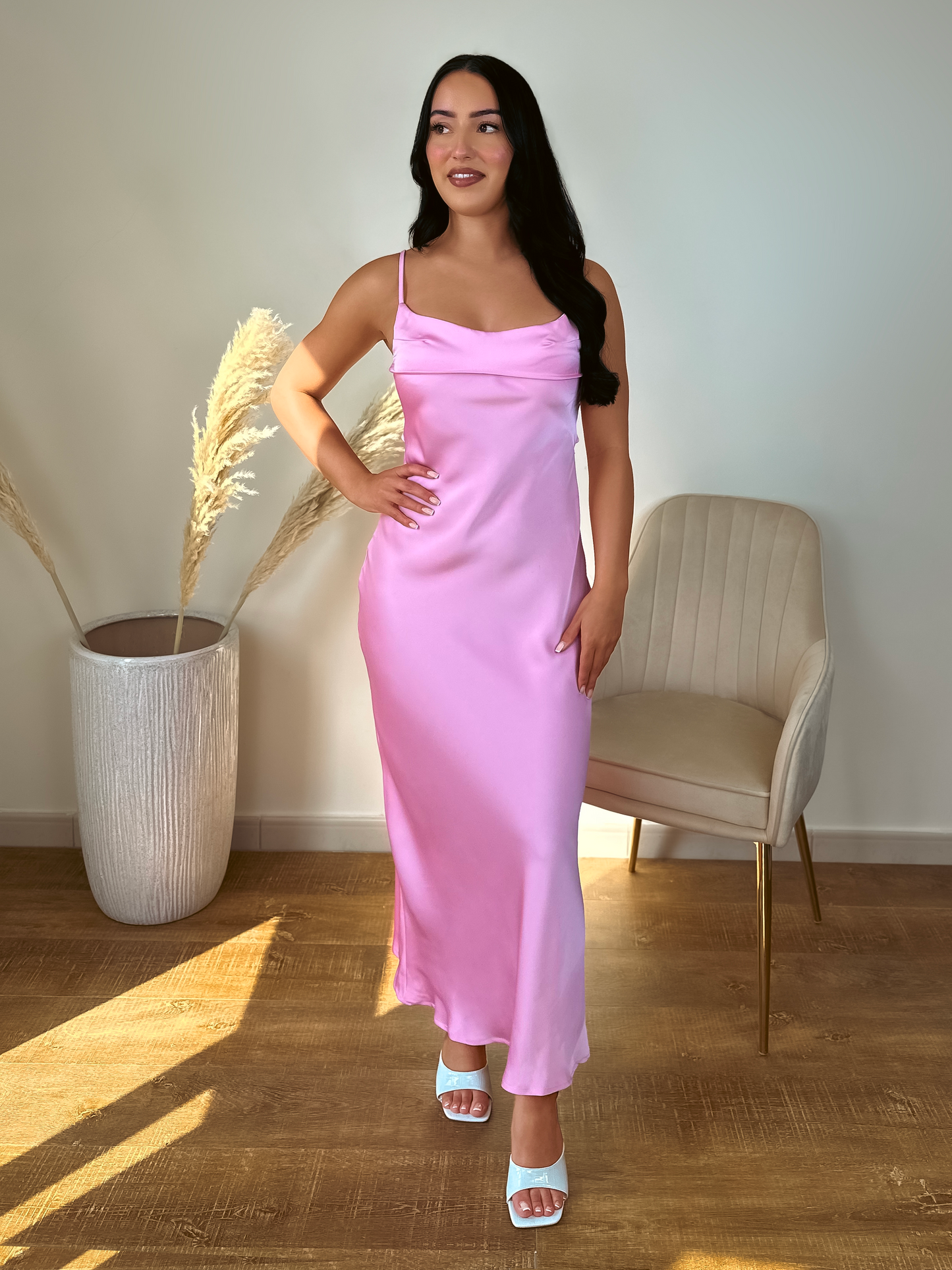 Satin Maxi Dress