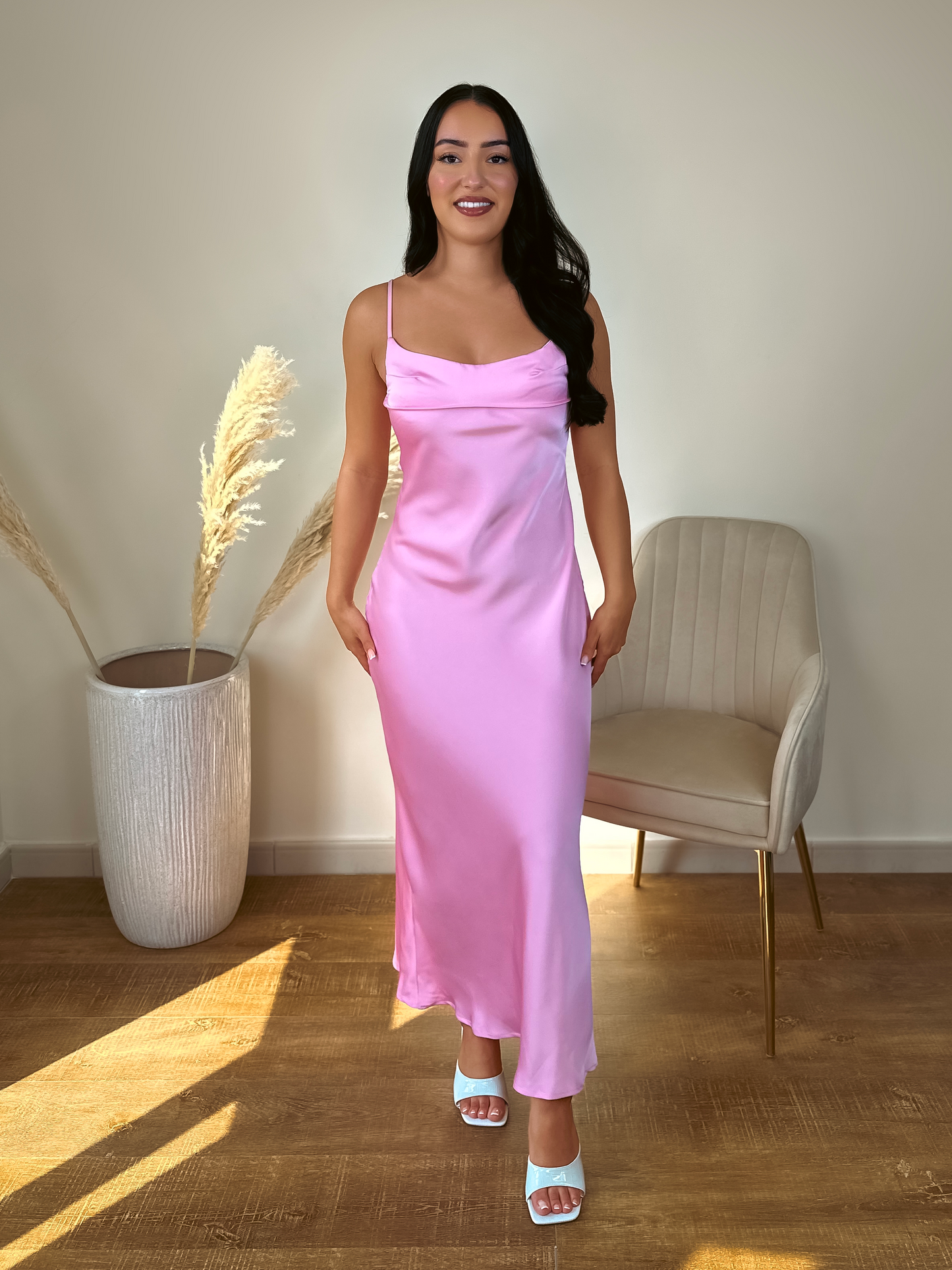 Satin Maxi Dress